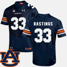 Auburn Tigers #33 Will Hastings Navy College Football Jersey