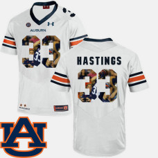 Auburn Tigers #33 Will Hastings White College Football Jersey