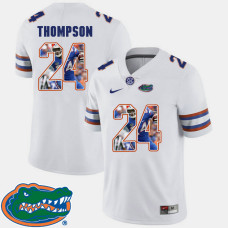 Florida Gators #24 Mark Thompson White College Football Jersey