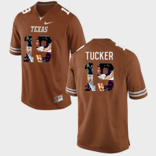Texas Longhorns #19 Justin Tucker Brunt Orange College Football Jersey