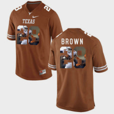 Texas Longhorns #28 Malcolm Brown Brunt Orange College Football Jersey