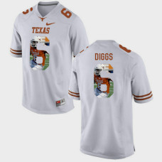 Texas Longhorns #6 Quandre Diggs White College Football Jersey