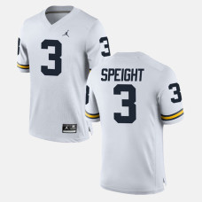 Michigan Wolverines #3 Wilton Speight White College Football GAME Jersey