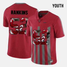 YOUTH - Ohio State Buckeyes #52 Johnathan Hankins Red College Football Jersey
