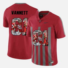 Ohio State Buckeyes #81 Nick Vannett Red College Football Jersey