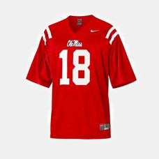YOUTH - Ole Miss Rebels #18 Archie Manning Red College Football Jersey