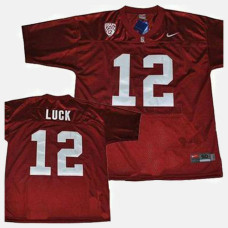 Stanford Cardinal #12 Andrew Luck Red College Football Jersey