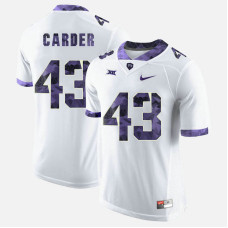 TCU Horned Frogs #43 Tank Carder White College Football Jersey