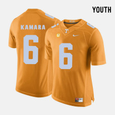 YOUTH - Tennessee Volunteers #6 Alvin Kamara Orange College Football Jersey
