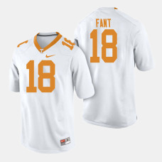 Tennessee Volunteers #18 Princeton Fant White College Football Jersey