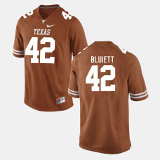 Texas Longhorns #42 Caleb Bluiett Burnt Orange College Football Jersey