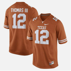 Texas Longhorns #12 Earl Thomas Orange College Football GAME Jersey