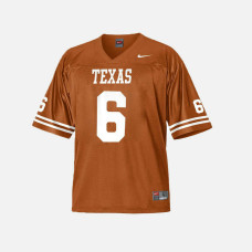 Texas Longhorns #6 Jake Oliver Burnt Orange College Football Jersey