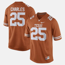 Texas Longhorns #25 Jamaal Charles Orange College Football GAME Jersey