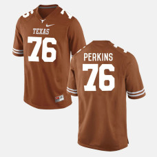 Texas Longhorns #76 Kent Perkins Burnt Orange College Football Jersey