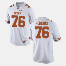Texas Longhorns #76 Kent Perkins White College Football Jersey