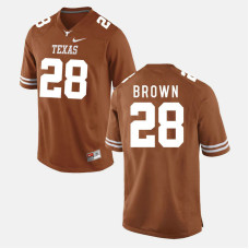 Texas Longhorns #28 Malcolm Brown Burnt Orange College Football Jersey