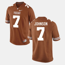 Texas Longhorns #7 Marcus Johnson Burnt Orange College Football Jersey