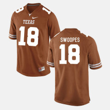 Texas Longhorns #18 Tyrone Swoopes Burnt Orange College Football Jersey