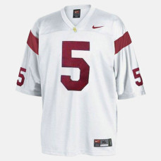 USC Trojans #5 Reggie Bush White College Football Jersey